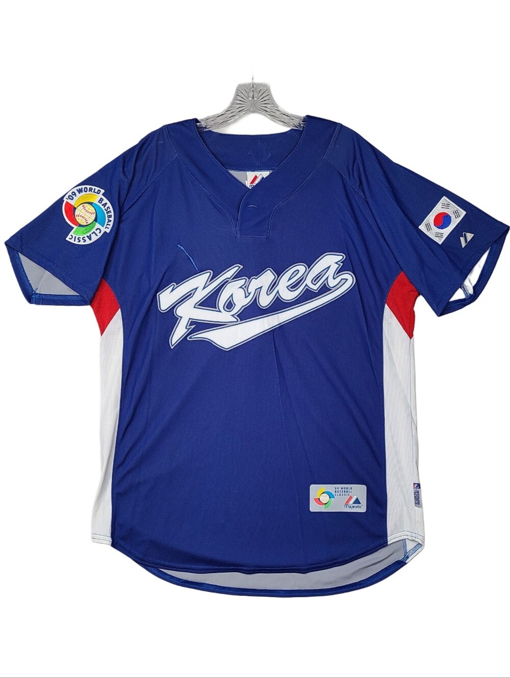 Vintage Majestic Korea World Baseball Classic Jersey 2009 USA Made Large (READ)